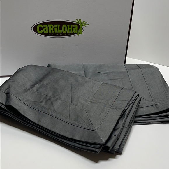 Cariloha Other - NWOT Cariloha Bamboo Sateen 2 Pillow Shams - Onyx